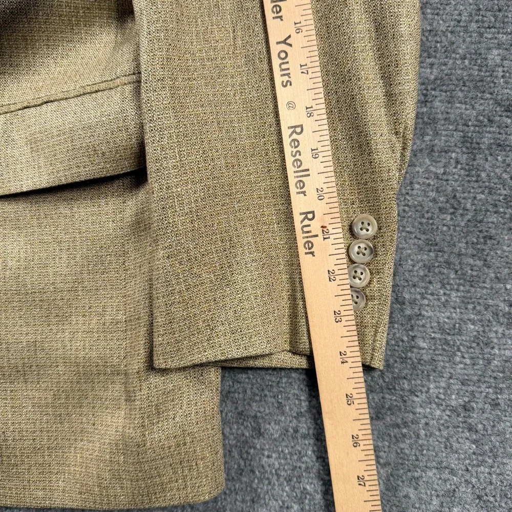 Jos A Bank Sport Coat Mens 41R Tan 100% Silk Blazer Signature Collection Luxury